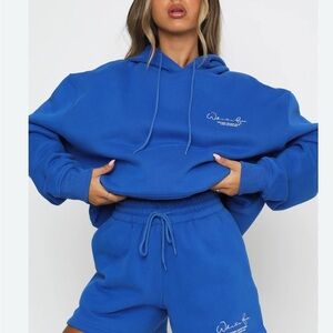 Women's Blue Hoodie by White Fox